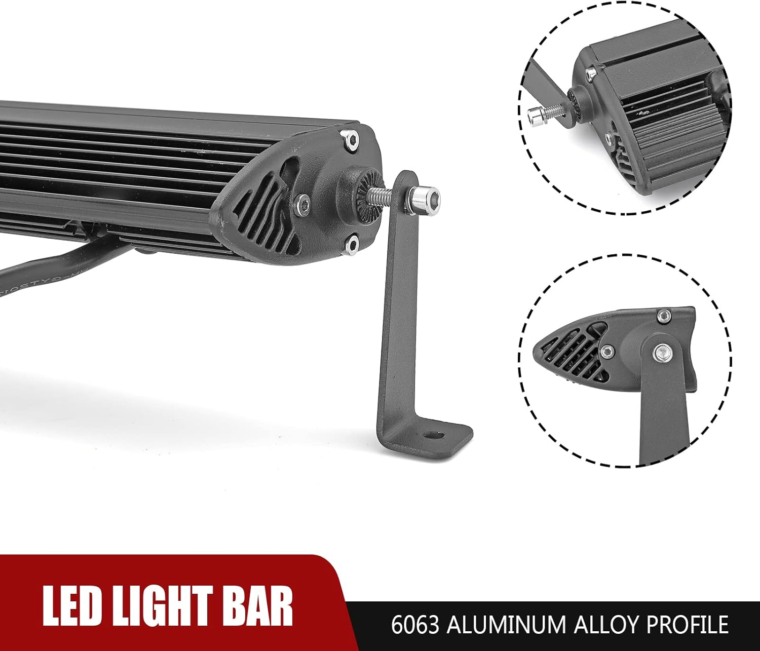 32'' 150W LED Light Bar Hidden Bumper Mount Bracket G648565