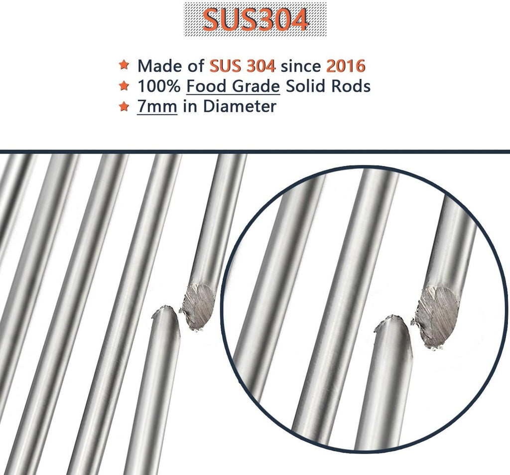18.75 inch SUS304 Stainless Steel Gas Grill Grates, Pack of 2 L853