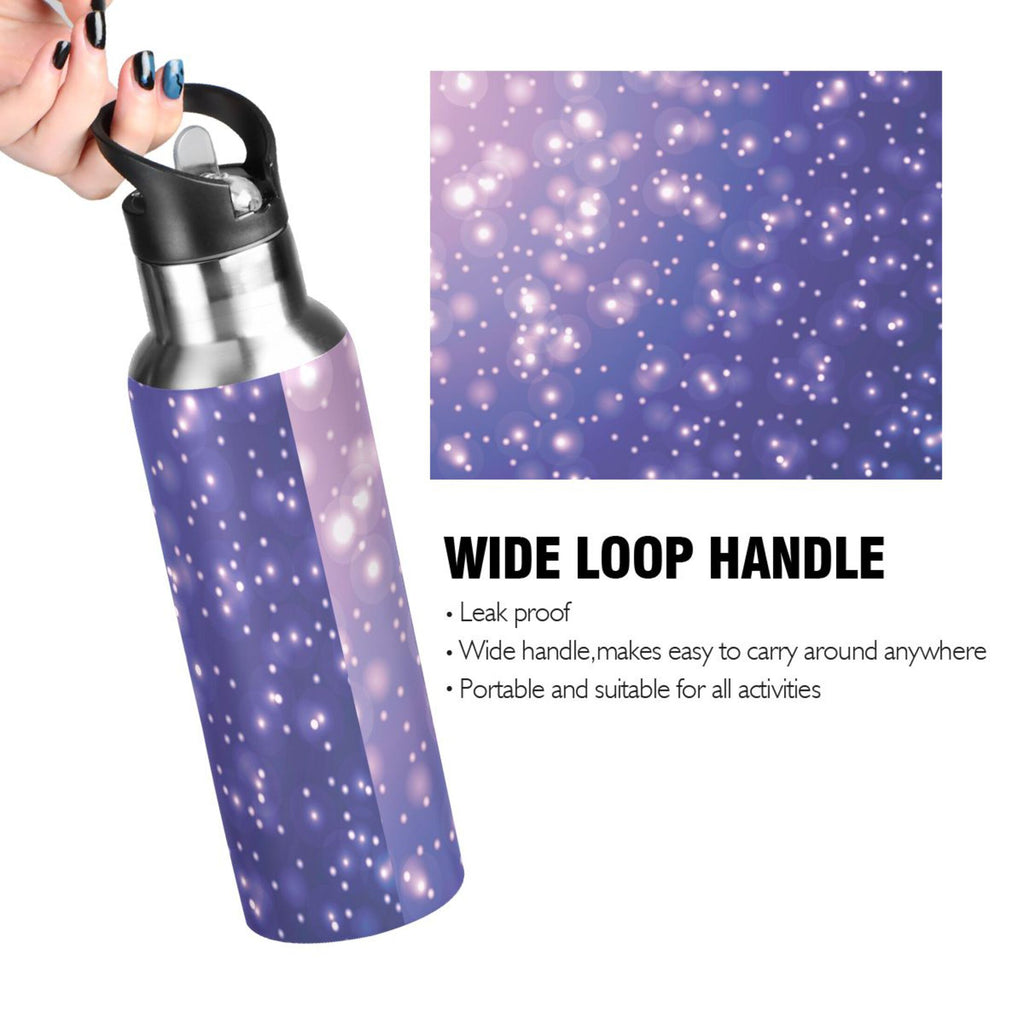 Stainless Steel Insulated Water Bottle with Straw Lid T478