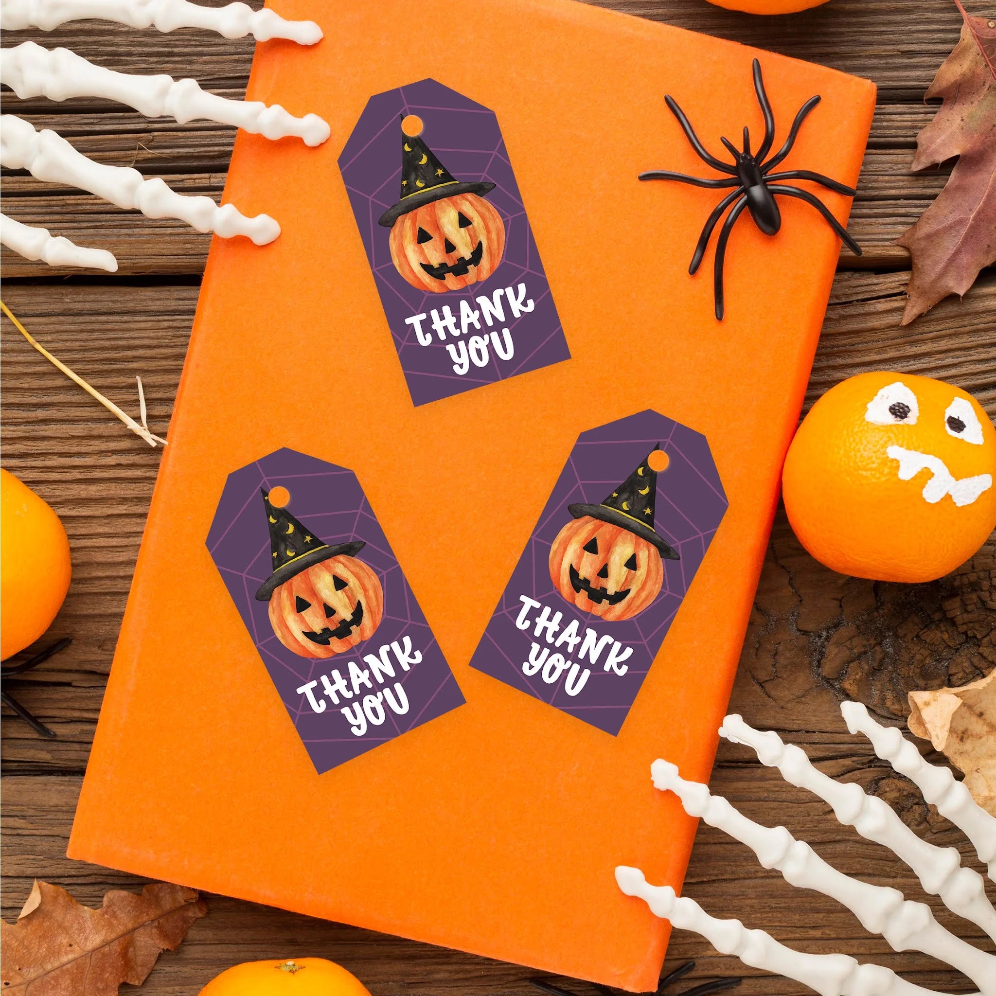 100-Pk Halloween Gift Tags With String R185435