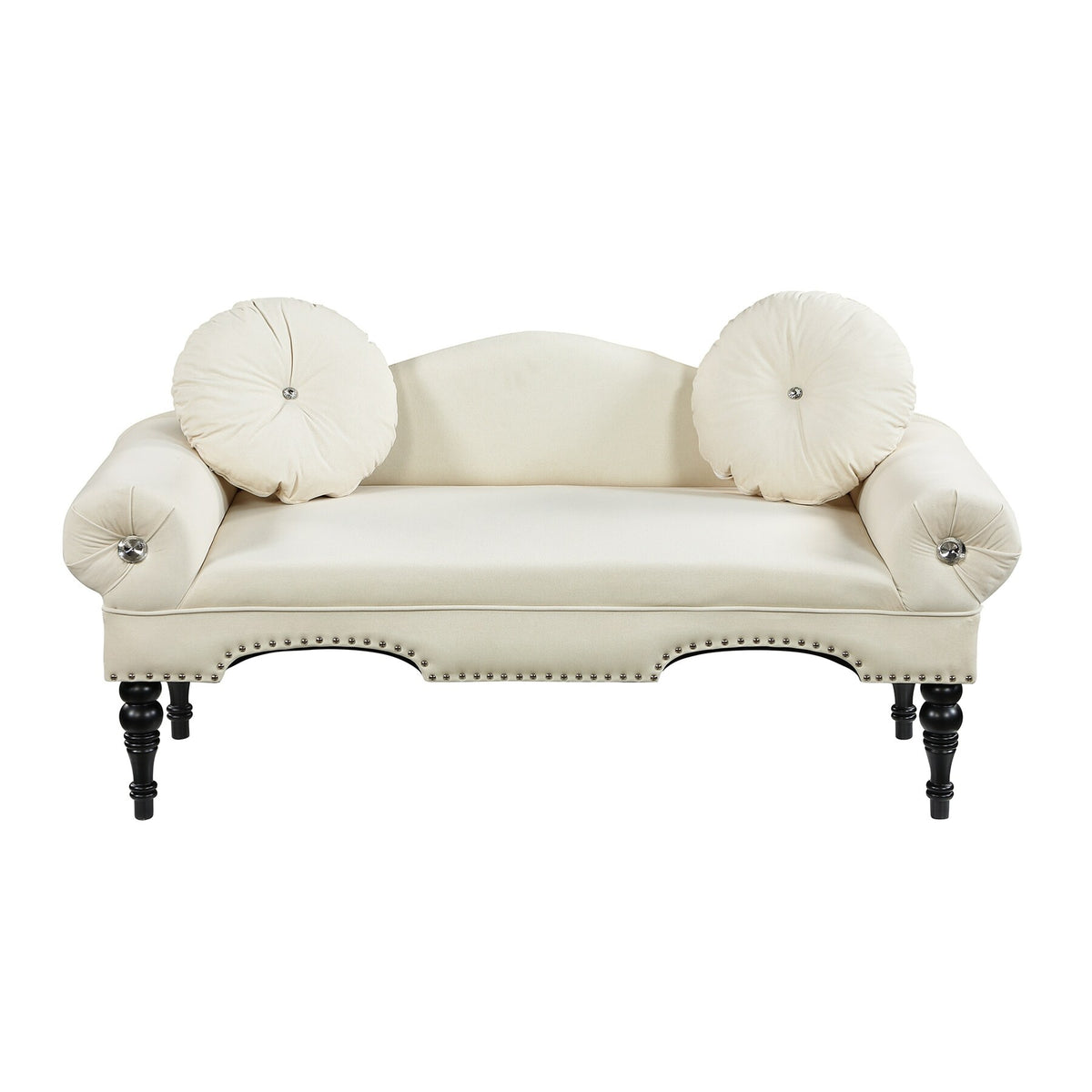 Grey Velvet Upholstered Sofa U880872