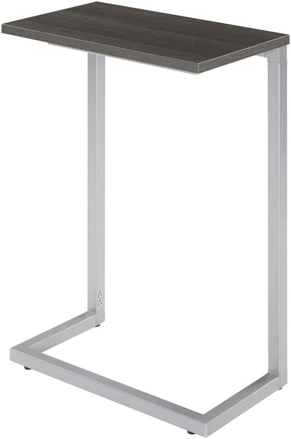 Side End Table 26.5 Inch Height C Shape Snack Table Pack of 2 J968