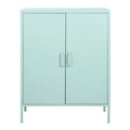 2 Door Green Accent Cabinet P5497