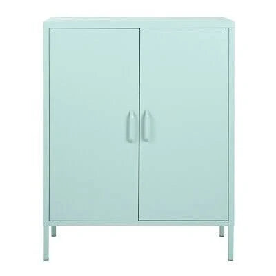 2 Door Green Accent Cabinet P5497