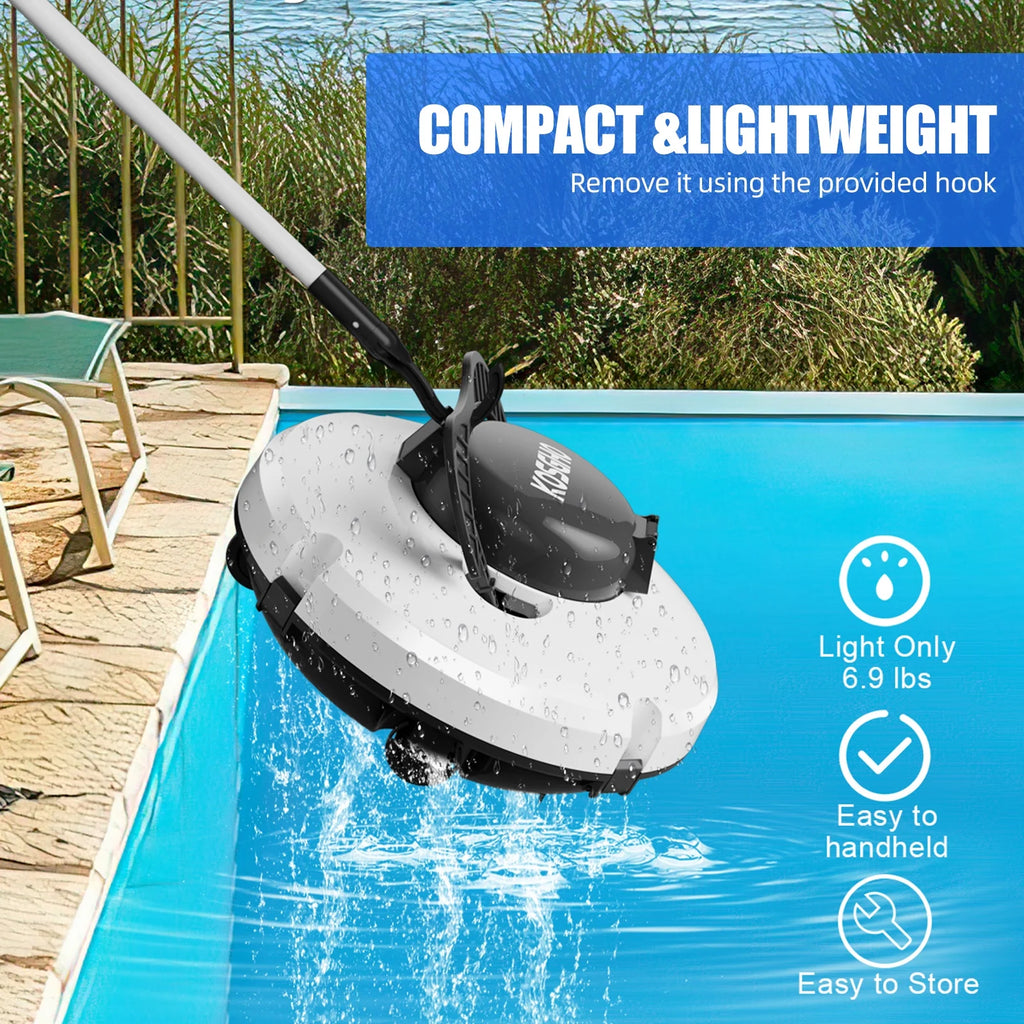 Cordless Robotic Pool Cleaner with Dual-Motor Z7874