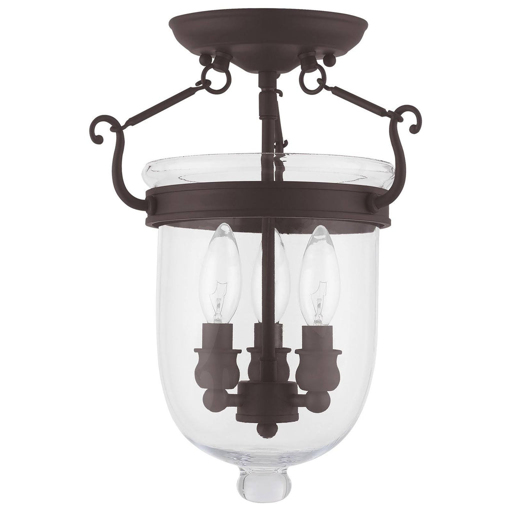 Polished Nickel 3 Light Ceiling Mount T291
