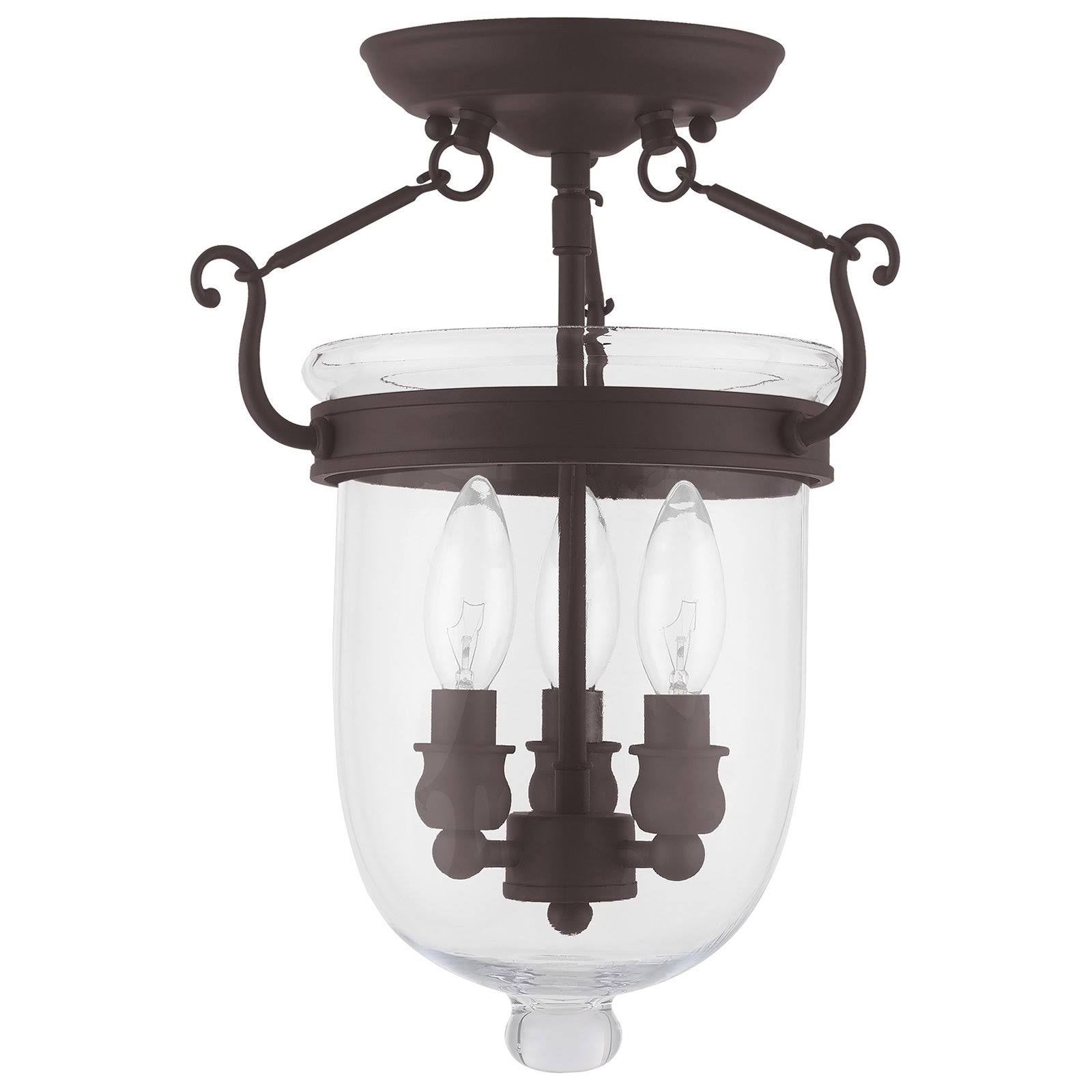 Polished Nickel 3 Light Ceiling Mount T291