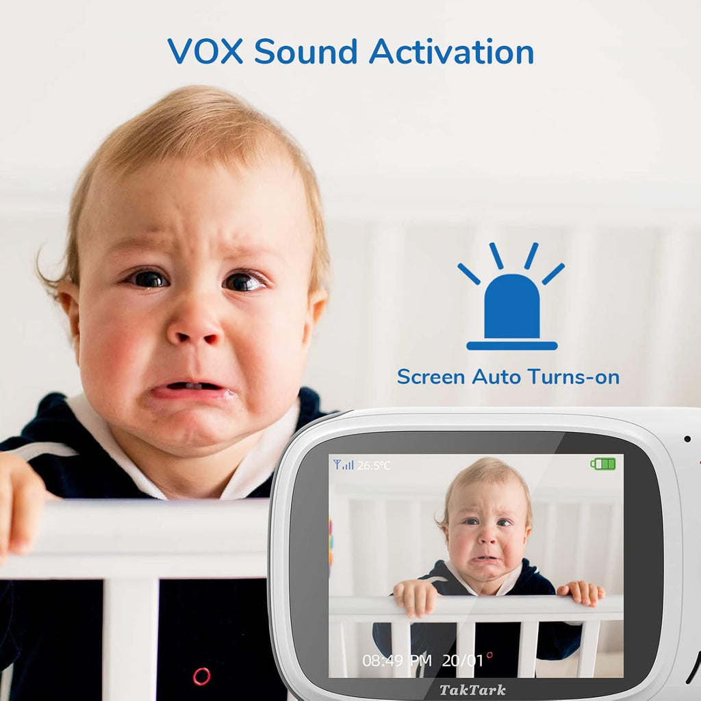 Video Baby Camera Monitor with Night Vision, 2 Way Audio, Pack of 2 J342883