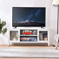 White 2 Door Metal TV Cabinet I89995