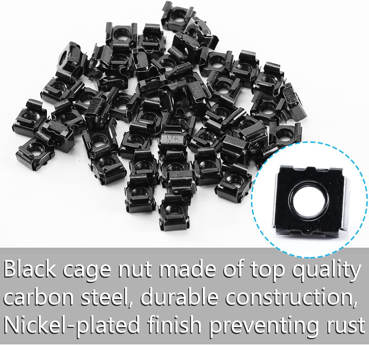 Cage Nut Tool, M6 Rack Screws and Washers, 50 Piece Set, Pack of 2 S271588