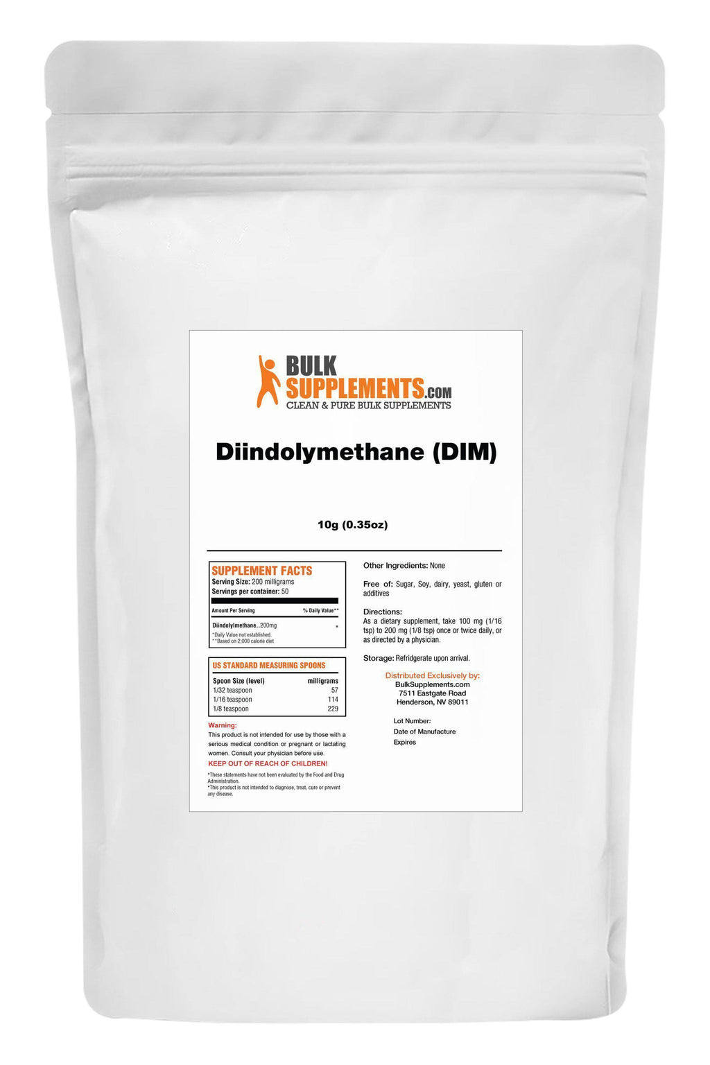 Diindolylmethane (DIM) Powder, 5kg Pure Powder U109