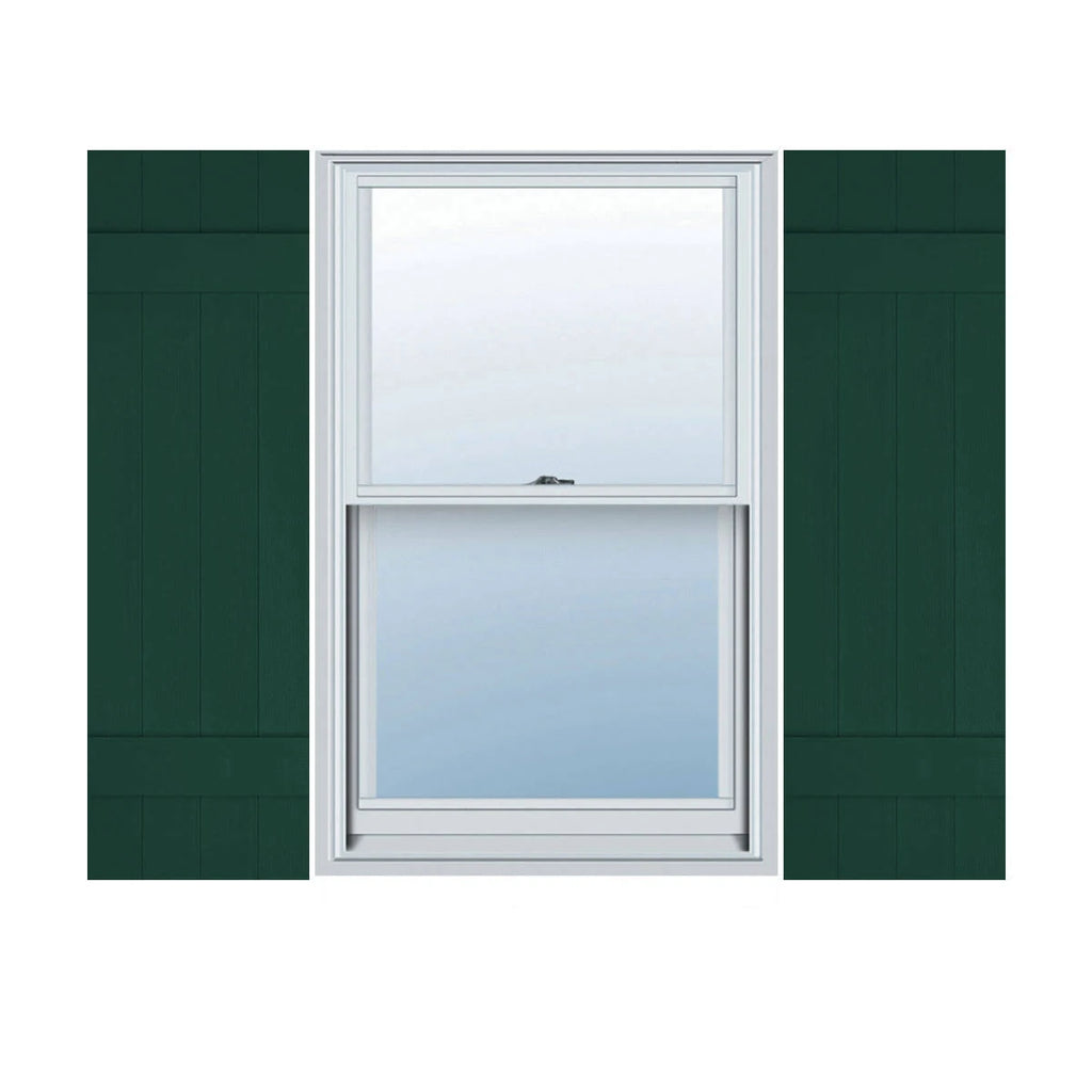 Lifetime Vinyl Board-n-Batten Shutters, Per Pair, 14x2 H273