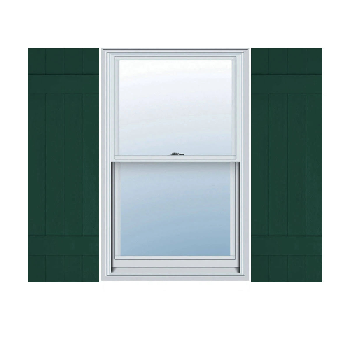 Lifetime Vinyl Board-n-Batten Shutters, Per Pair, 14x2 H273