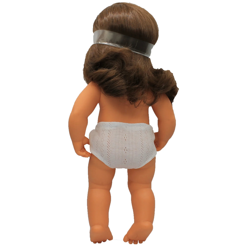 Caucasian Brunette Girl Baby Doll U6492