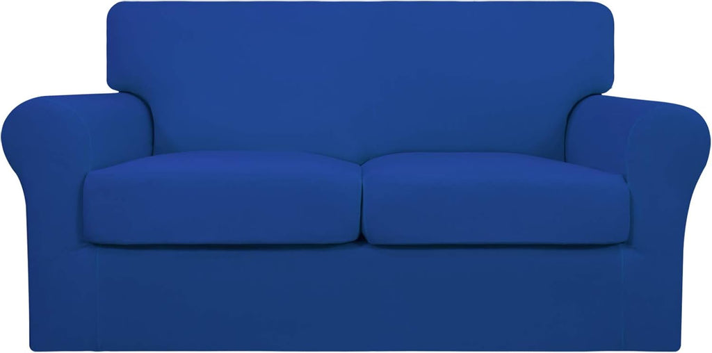 4 Pieces Stretch Sofa Slipcover for 3 Separate Cushion Couch, Camel W581810