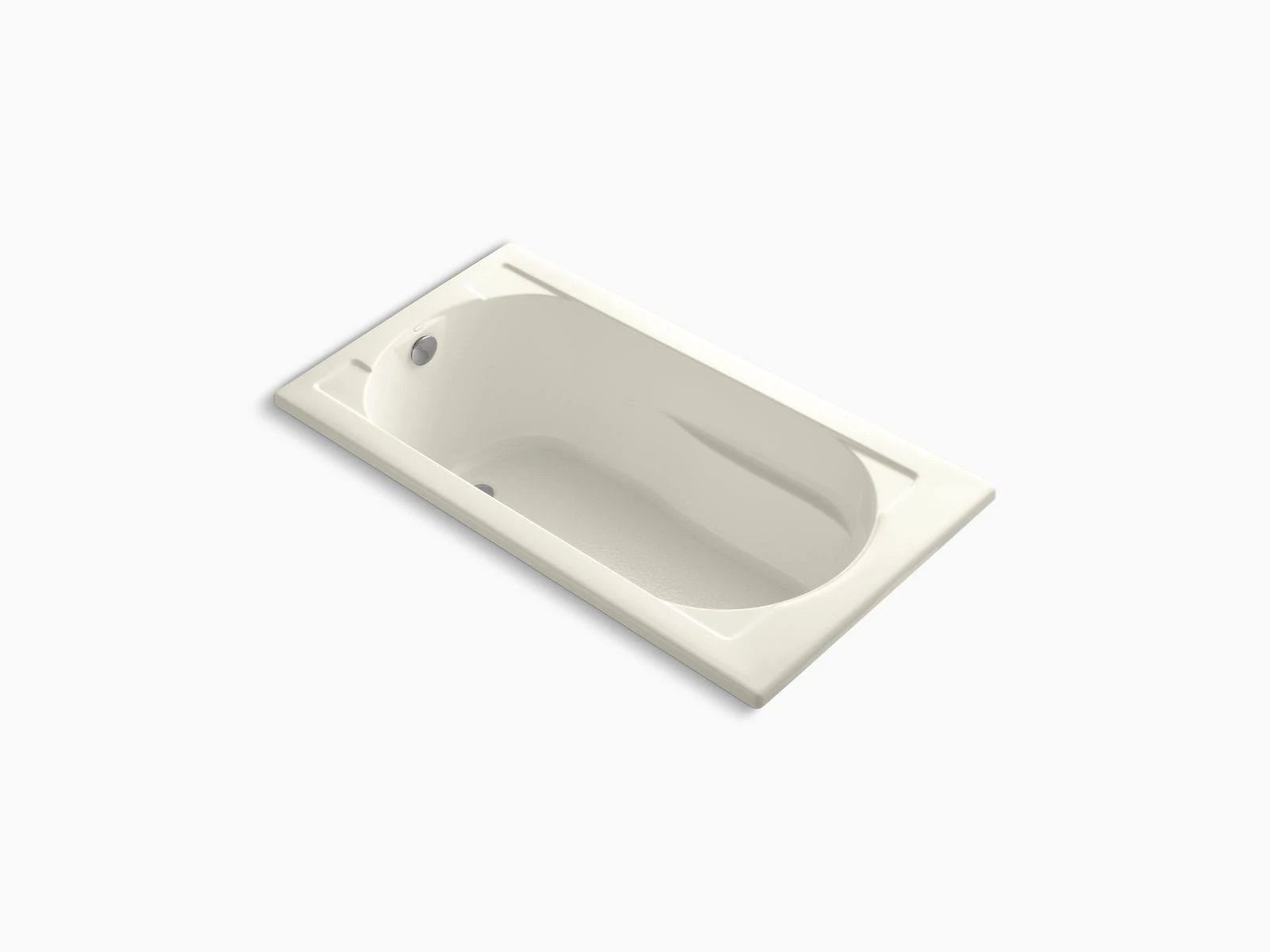 60 In. x 32 In. Drop-In Bath with Reversible Drain I118
