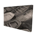 Small Canoes Sepia Style-Print on Canvas H60563
