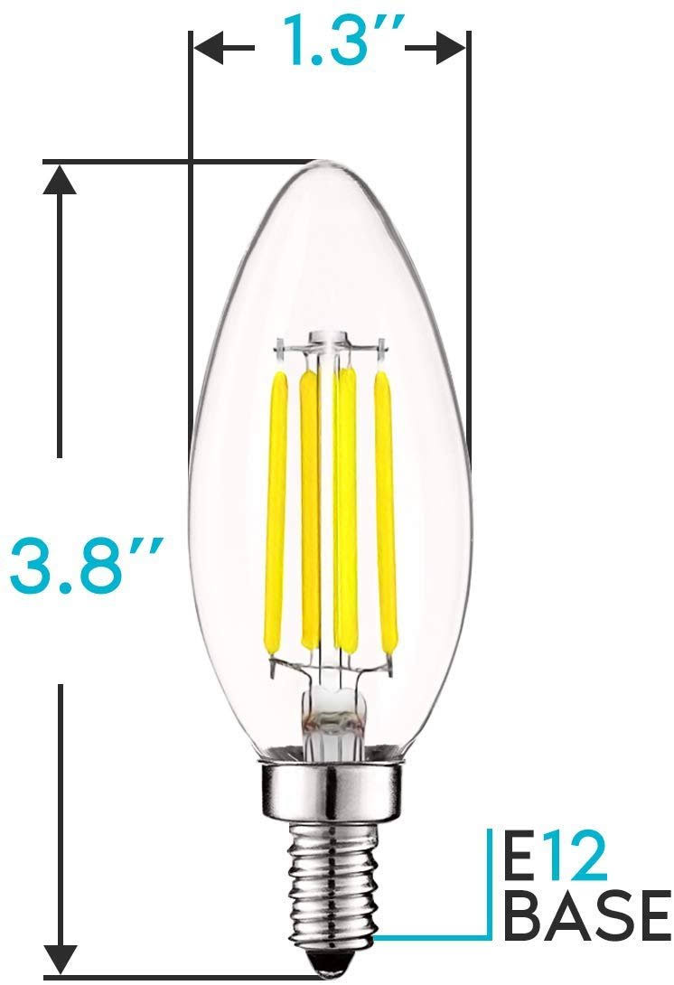 12 Pack Dimmable LED Light Bulbs 5000K Bright White Q193