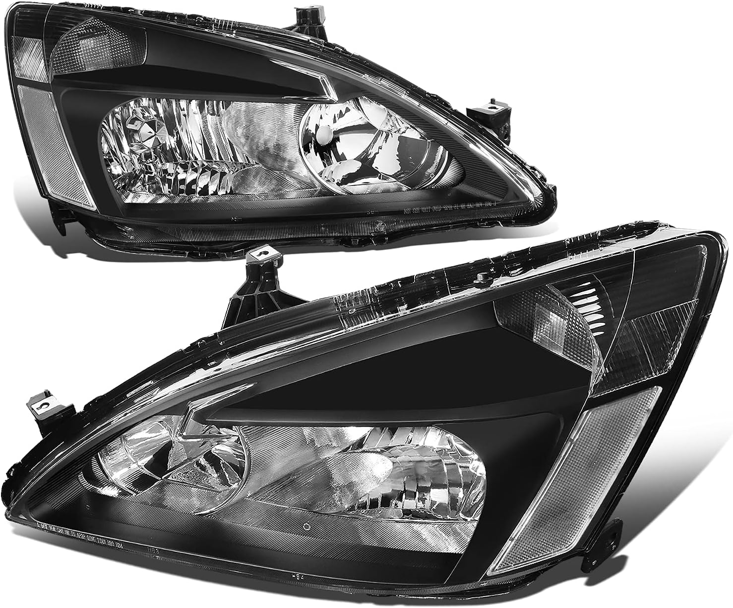 Black Housing Clear Lens Headlights Assembly X214