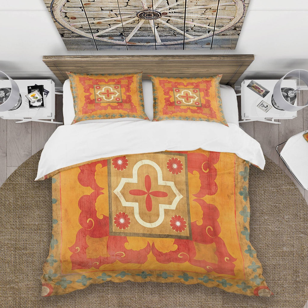 King Cottage Bedding Set - Duvet Cover & Shams G39048