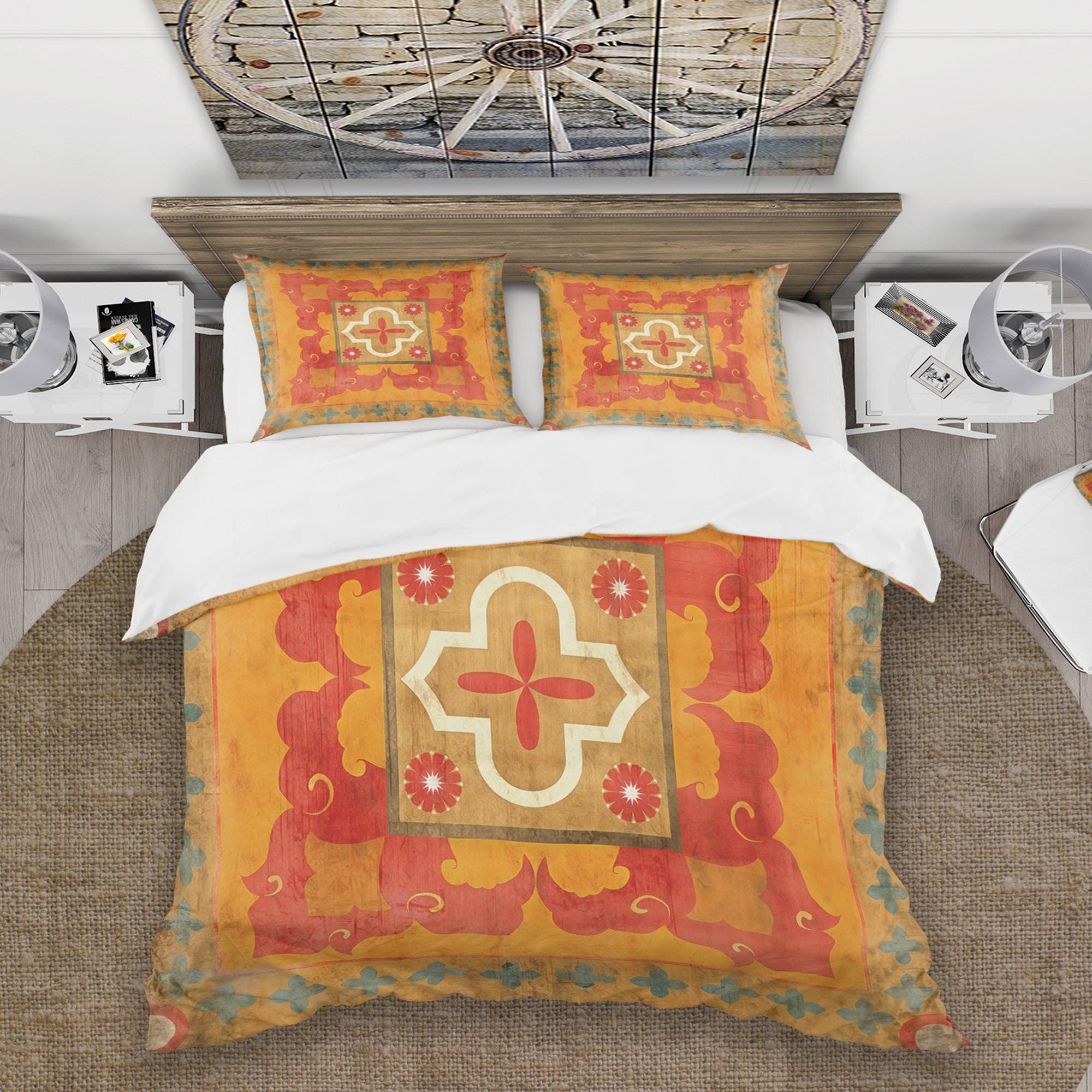 King Cottage Bedding Set - Duvet Cover & Shams G39048