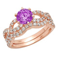 18k Rose Gold Art Deco Statement Ring F690768