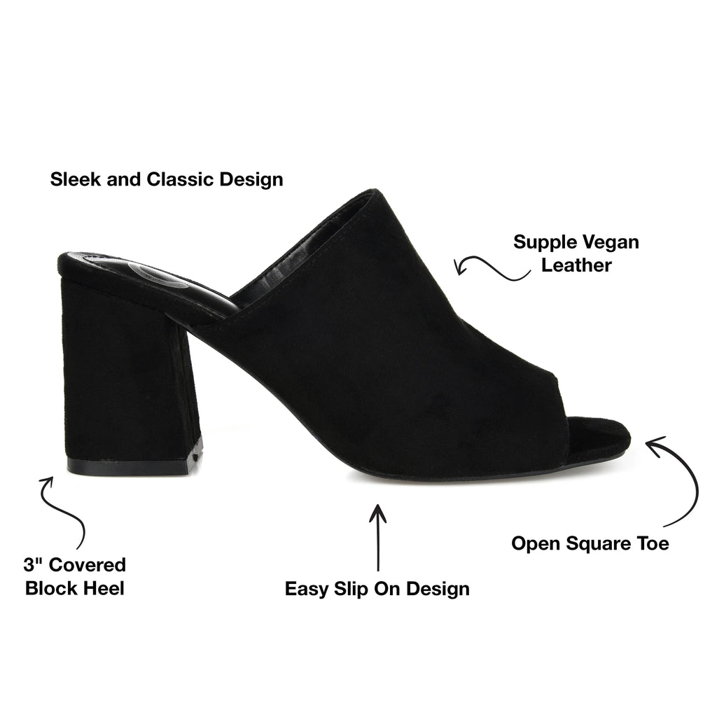 Wide Width Peep Toe Block Heel Sandals H969