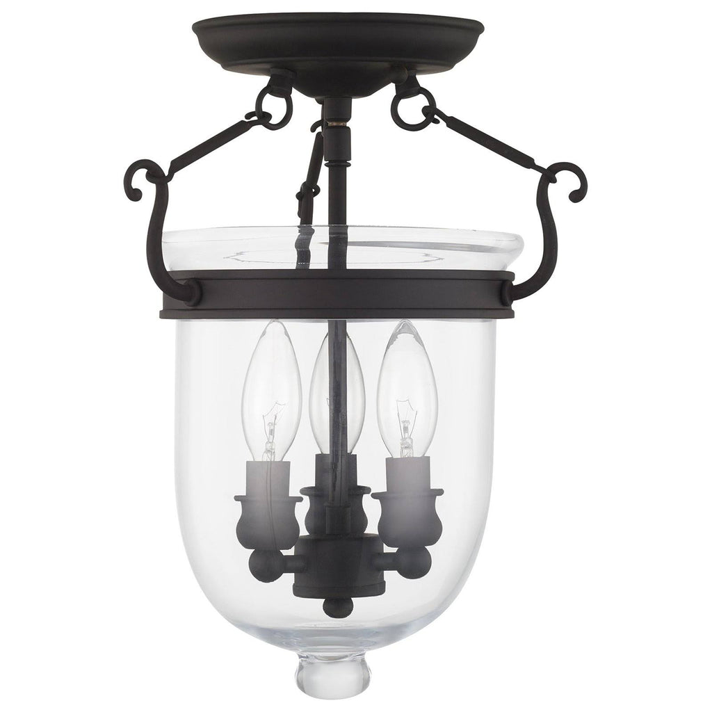 Polished Nickel 3 Light Ceiling Mount T291