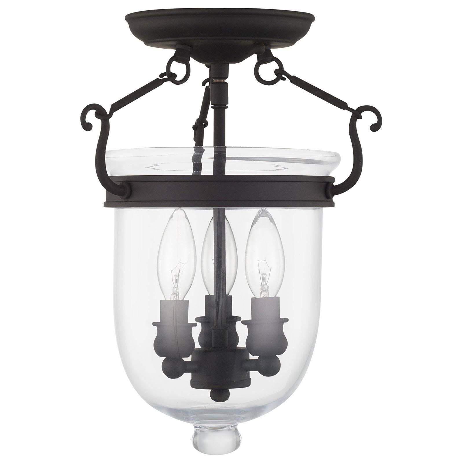 Polished Nickel 3 Light Ceiling Mount T291