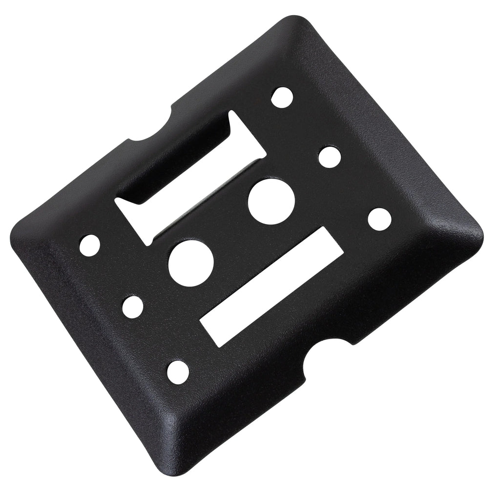 (20 Pack) Black Steel Bolt-on E-Track Tie Down Plates X172936