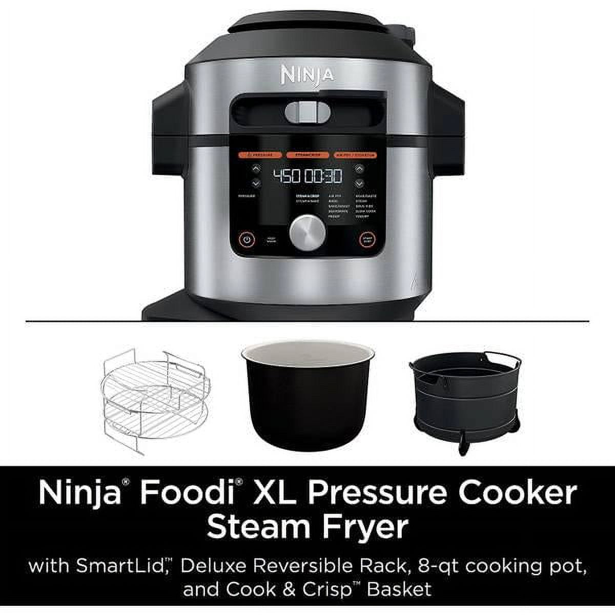 14-in-1 8 qt XL Pressure Cooker Steam Fryer with SmartLid W555