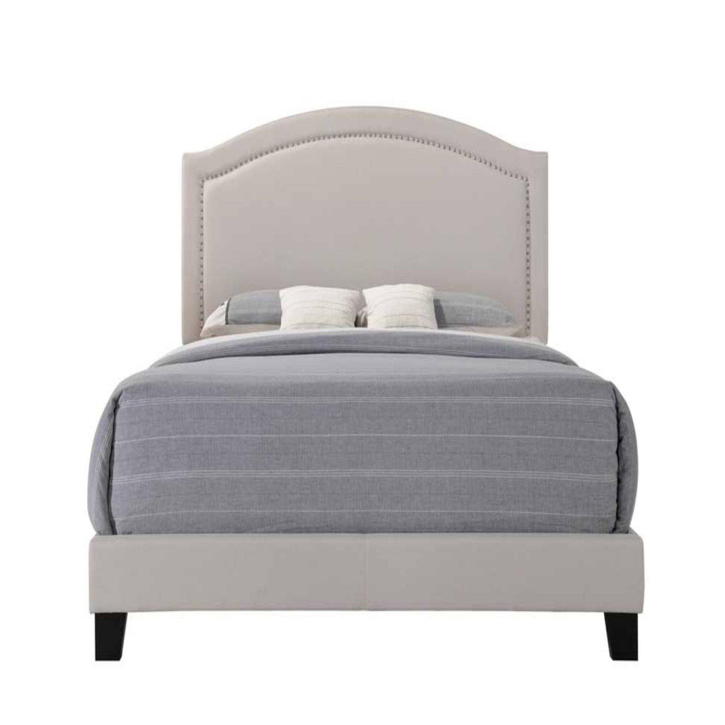 Queen Fog Fabric Bed W713969