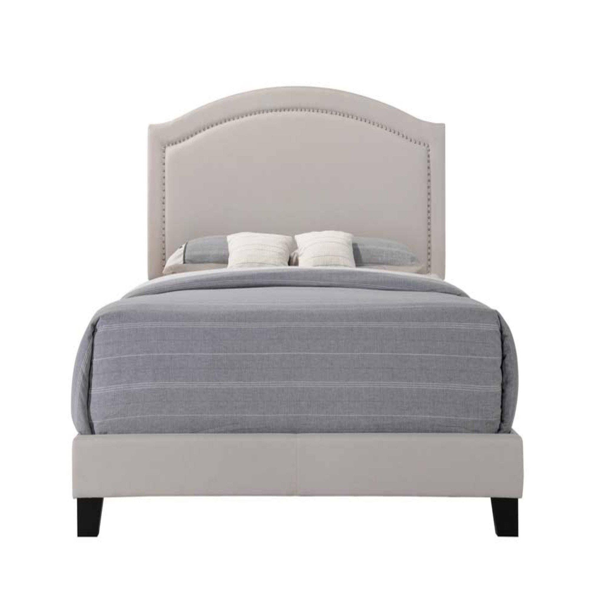 Queen Fog Fabric Bed W713969