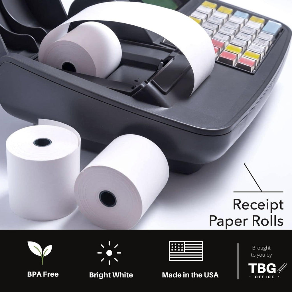 BPA Free Thermal Paper Rolls for POS Systems (1 Case - 30 Rolls) C111646