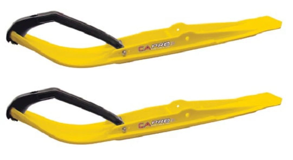 Yellow Razor Snowmobile Skis with 4.5" Shaper Bars Complete Kit Z6275