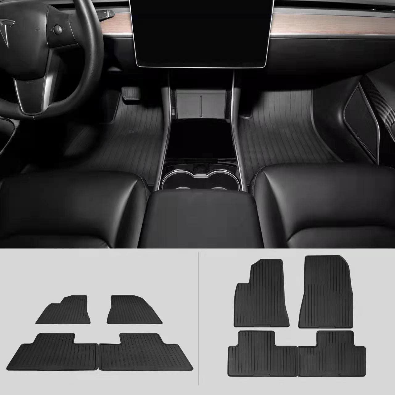 TPE Car Floor Mats 4pcs W9317