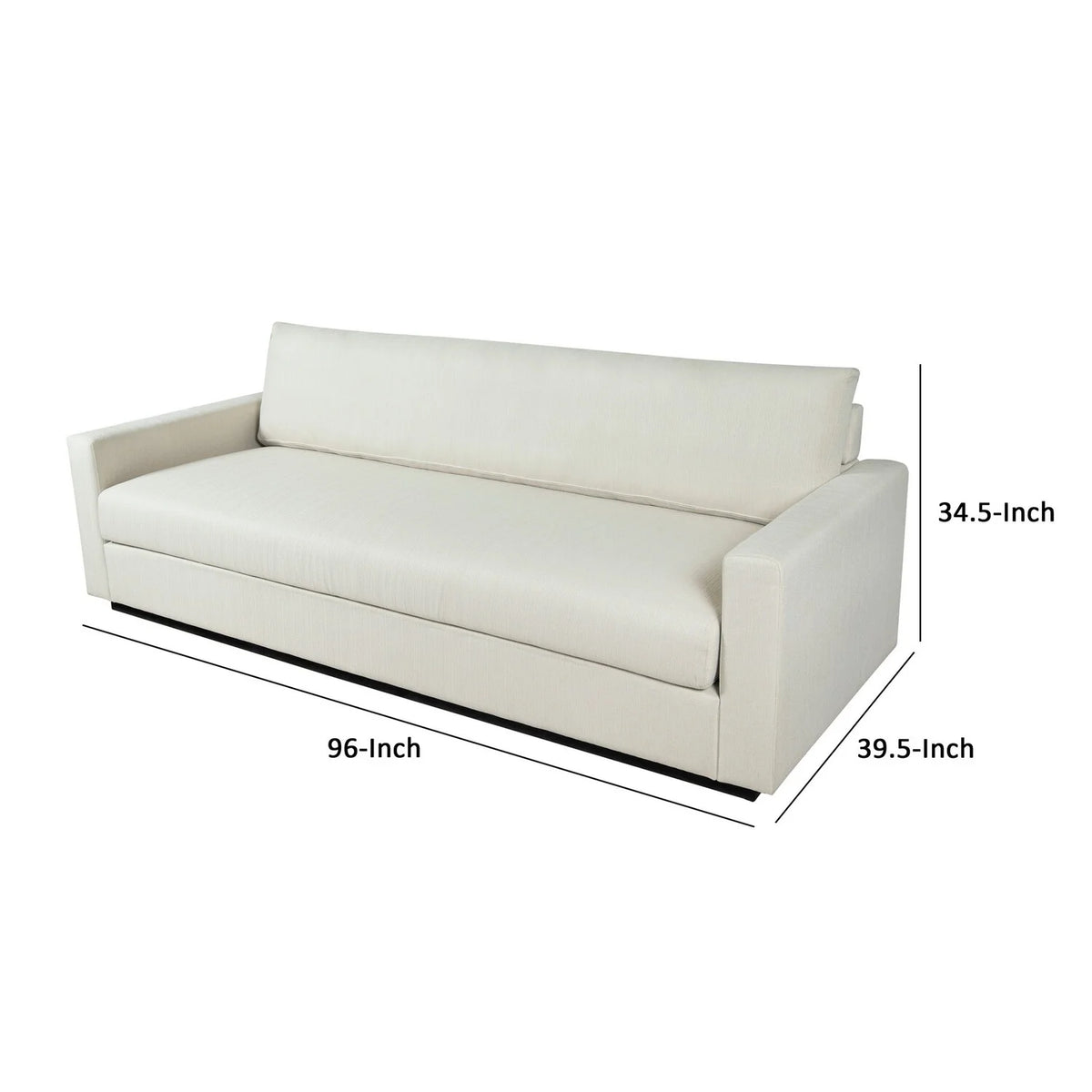 White Fabric Upholstery Sofa Q168