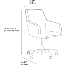 Tan Leather Box Chair L169