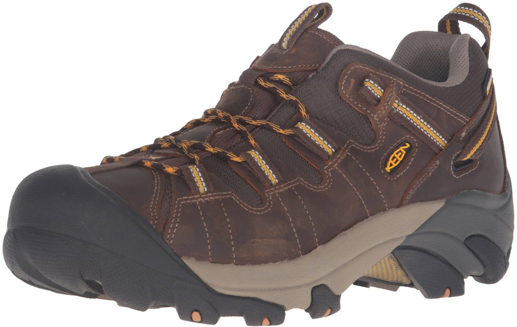 Waterproof Wide Cascade Brown/Golden Yellow Hiking Shoes E92402