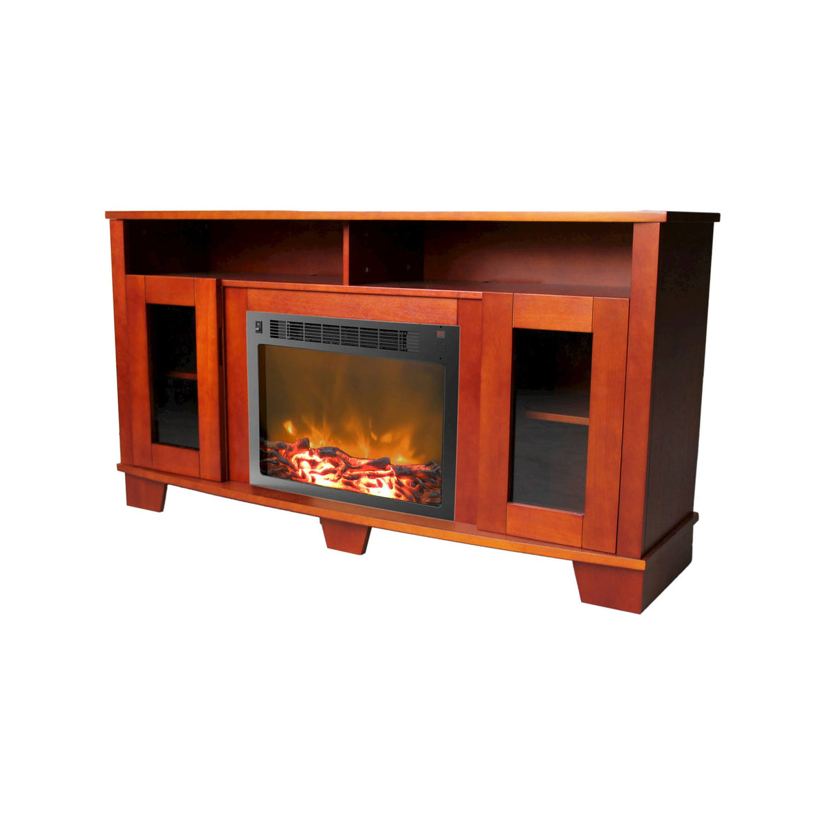Cherry Fireplace Mantel with Electronic Insert K315