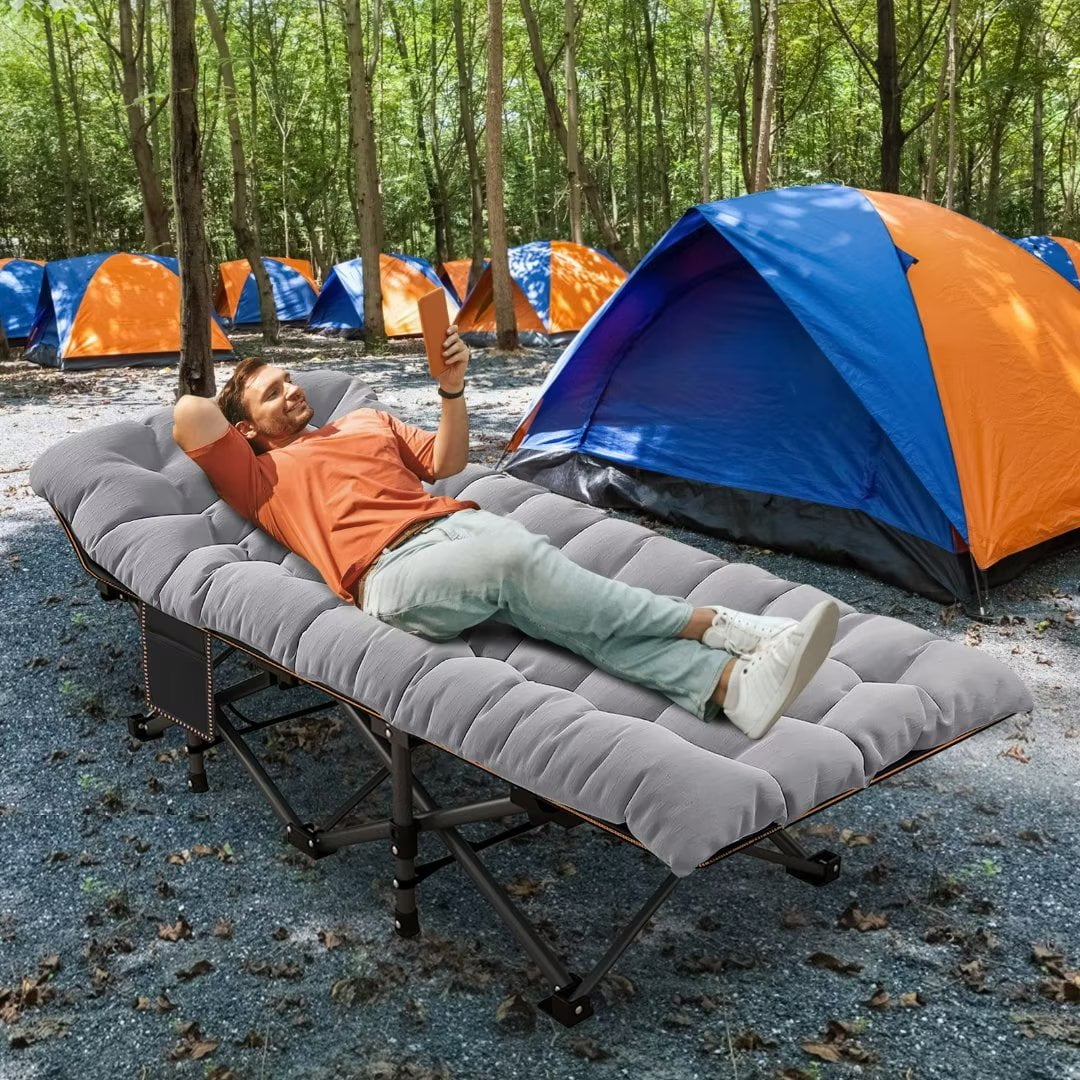 Oversized Folding Camping Cot with Carry Bag K56279