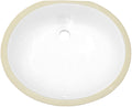 White Oval Undermount Sink U230