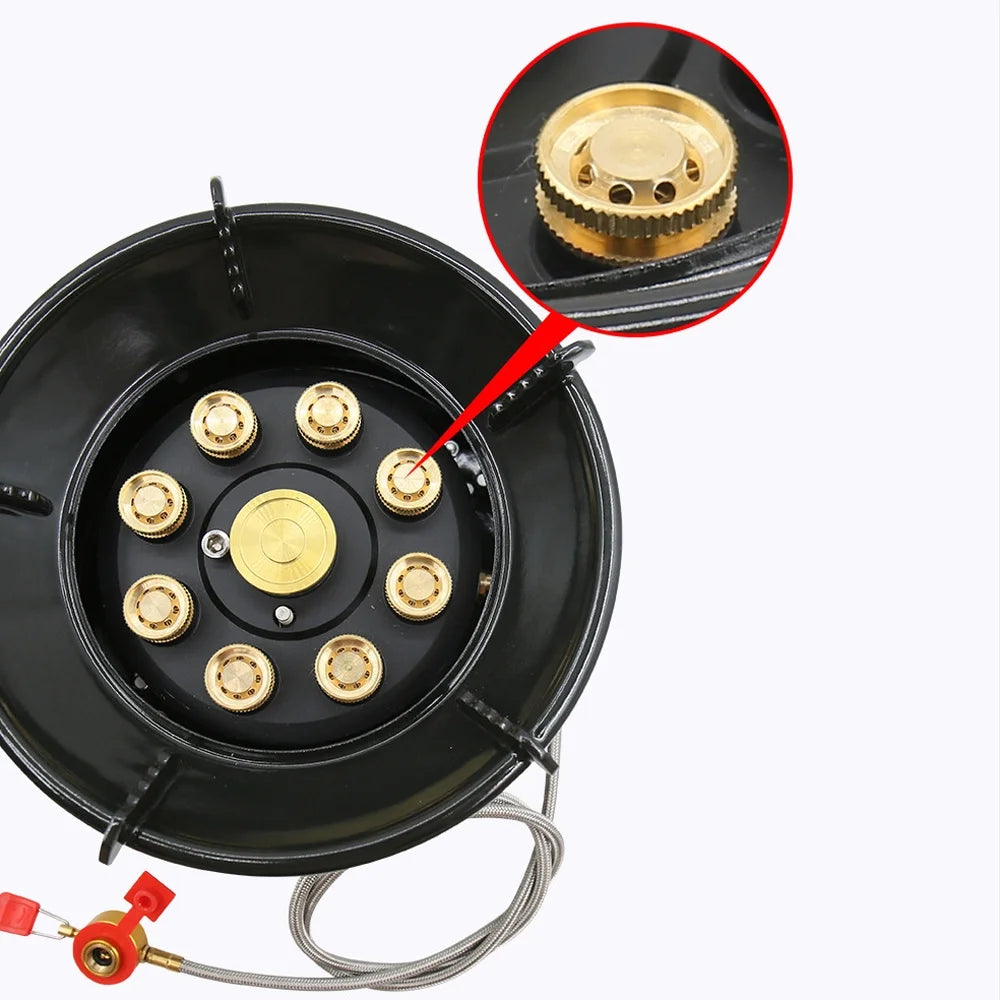 Enamel & Copper Camping Stove, 19800W High-Power Outdoor Furnace H79960