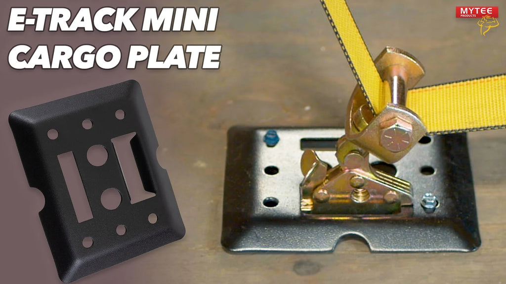 (20 Pack) Black Steel Bolt-on E-Track Tie Down Plates X172936