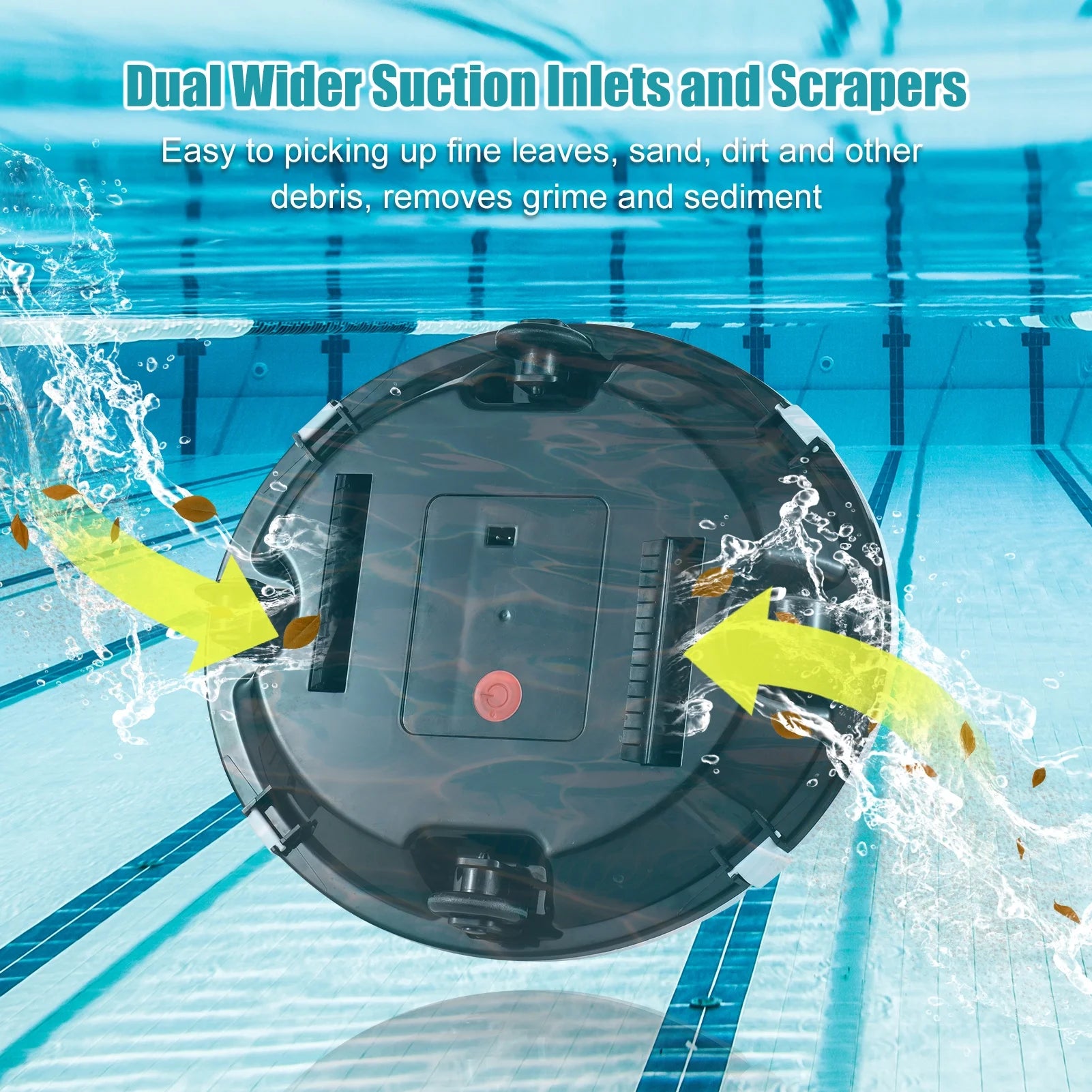 Cordless Robotic Pool Cleaner with Dual-Motor Z7874