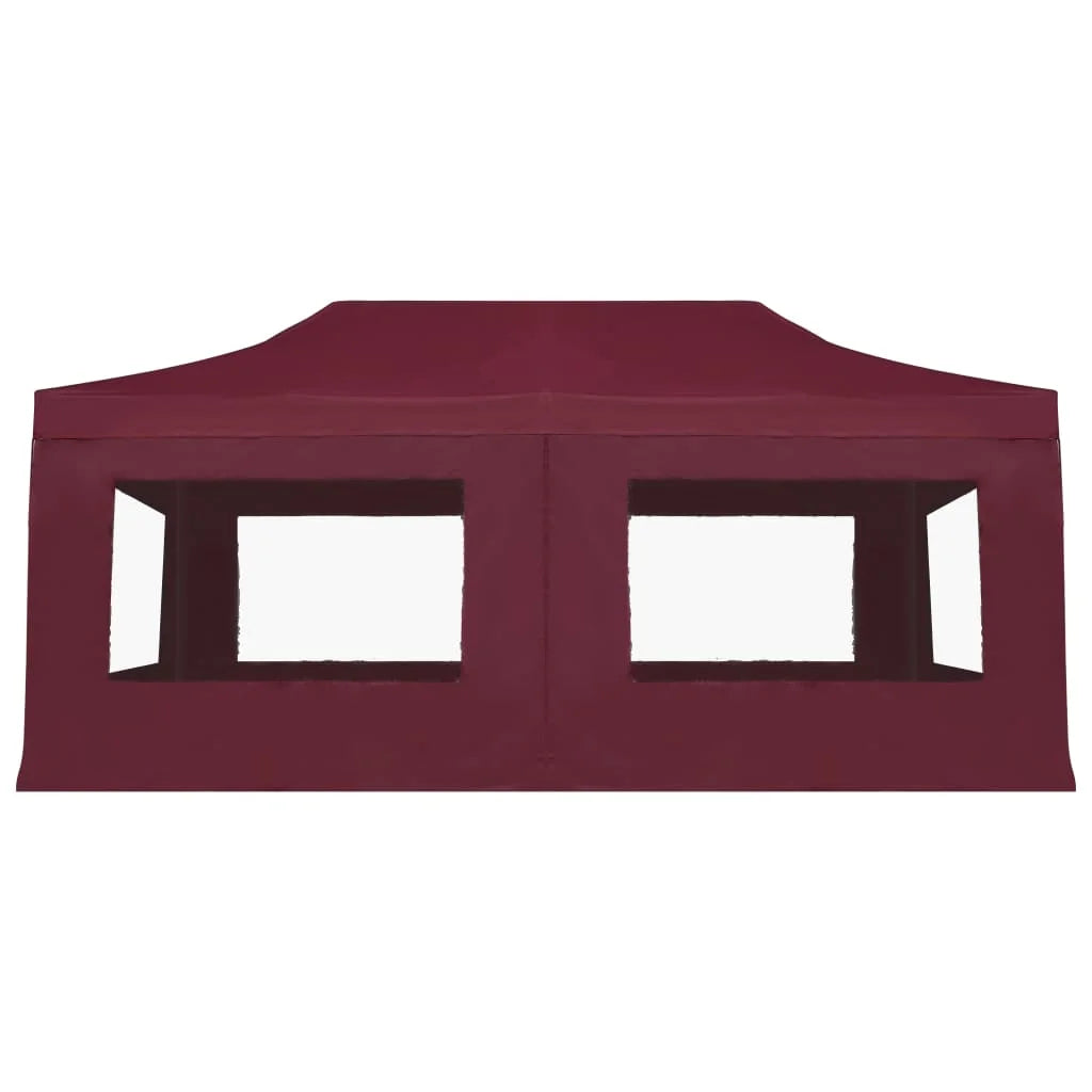 Wine Red Aluminum Folding Party Tent with Walls Y693