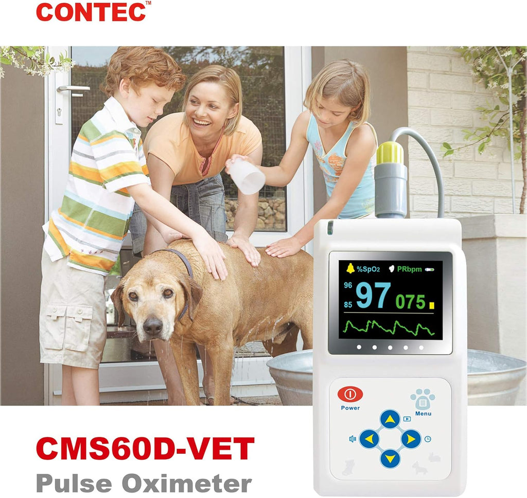 Veterinary Pulse Oximeter Handheld Machine with SPO2 Probe B1324