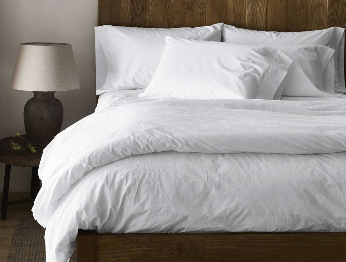 300 Thread Count Organic Percale Fitted Sheet Queen I9680