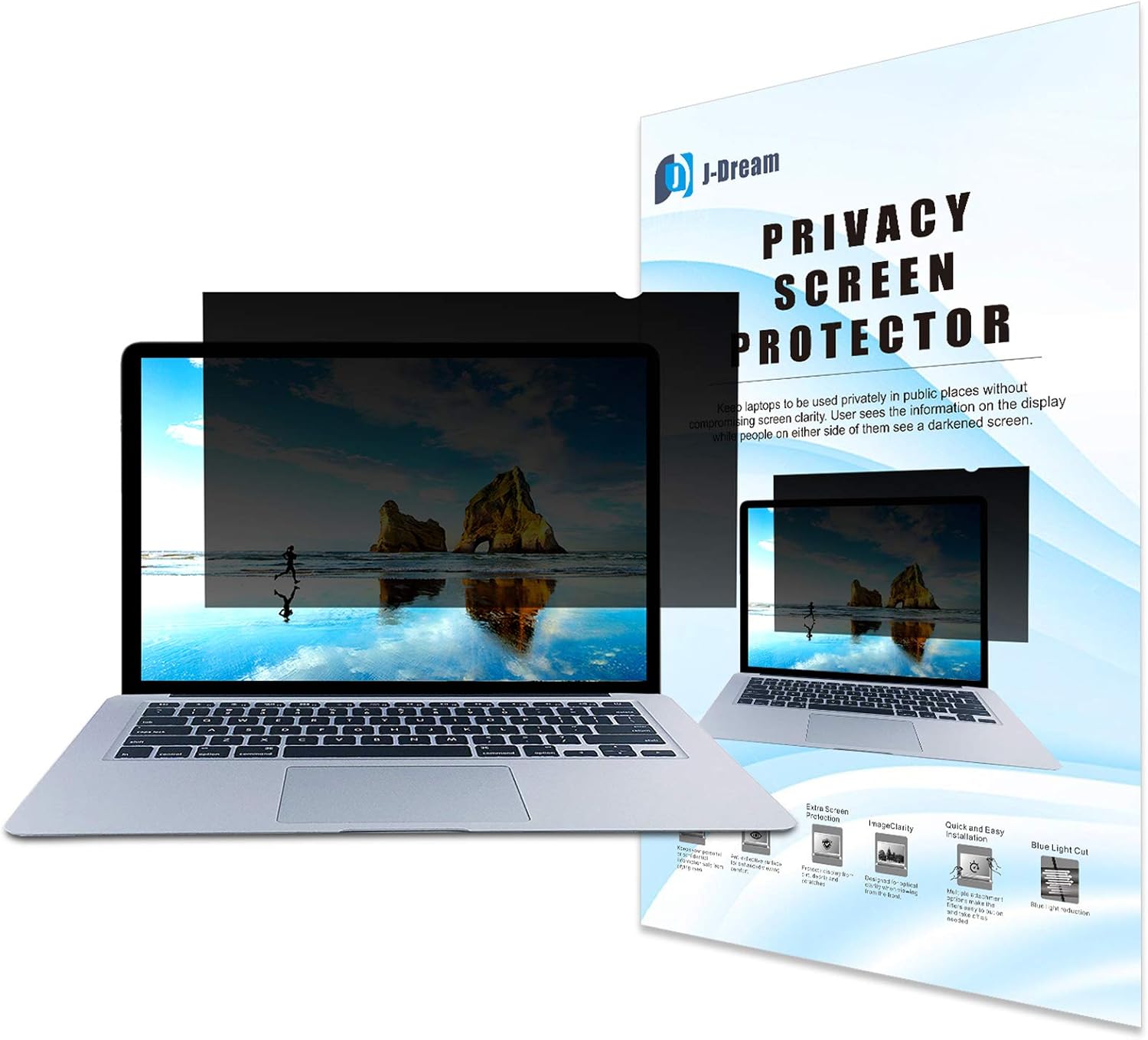 24 Inch Privacy Screen Filter for Widescreen Monitor (16:10 Aspect Ratio), Pack of 2 W74536