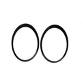 Black Headlight Trim Ring Pair P284
